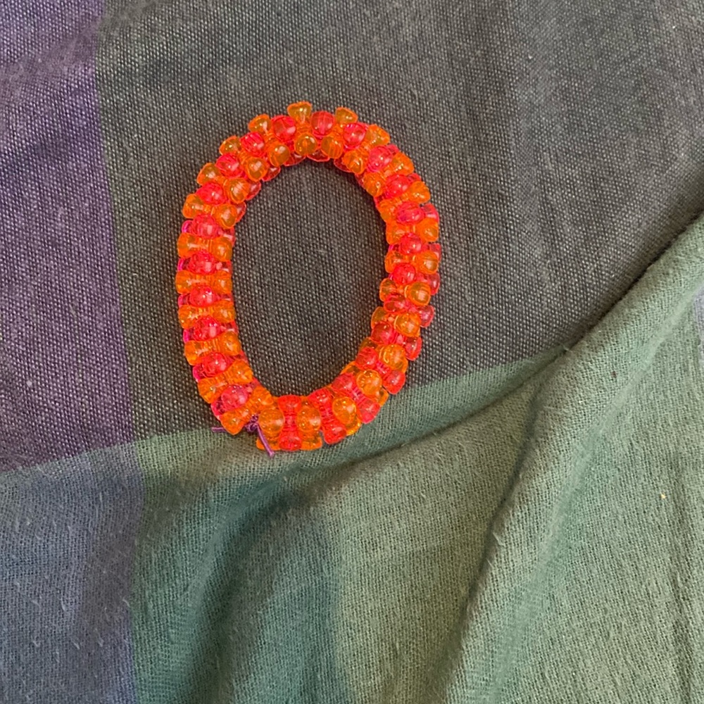Chunky oranges and pink bracelet